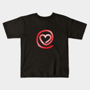 At Heart (❤️ в @) iridiscent Kids T-Shirt